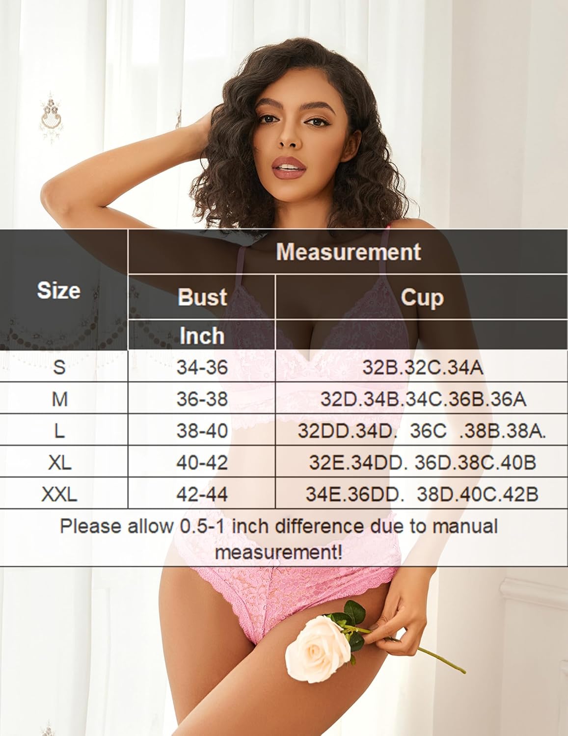 Lace Wireless Bra Non Padded Bralette Lingerie Sets-Bras - Tophatter Daily Deals