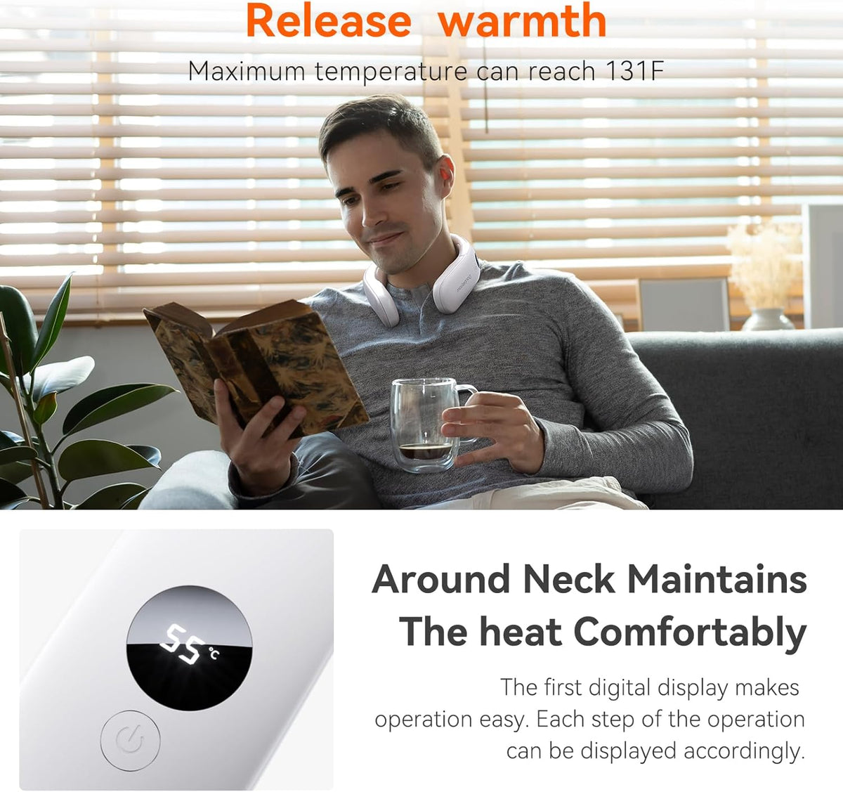 10000mah Rechargeable Neck Warmer,for Necks Up to 8 inches Wide Health & Wellness - Tophatter Daily Deals