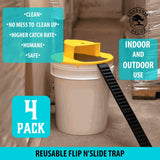 Mouse Trap Bucket Lid 4 Pack Reusable Weather Resistant - Tophatter Daily Deals