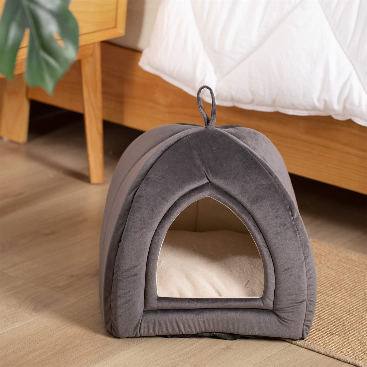 Kasentex Cat Bed, Lovely Tent with Removable Washable Pillow Cushion Pet Beds - Tophatter Daily Deals