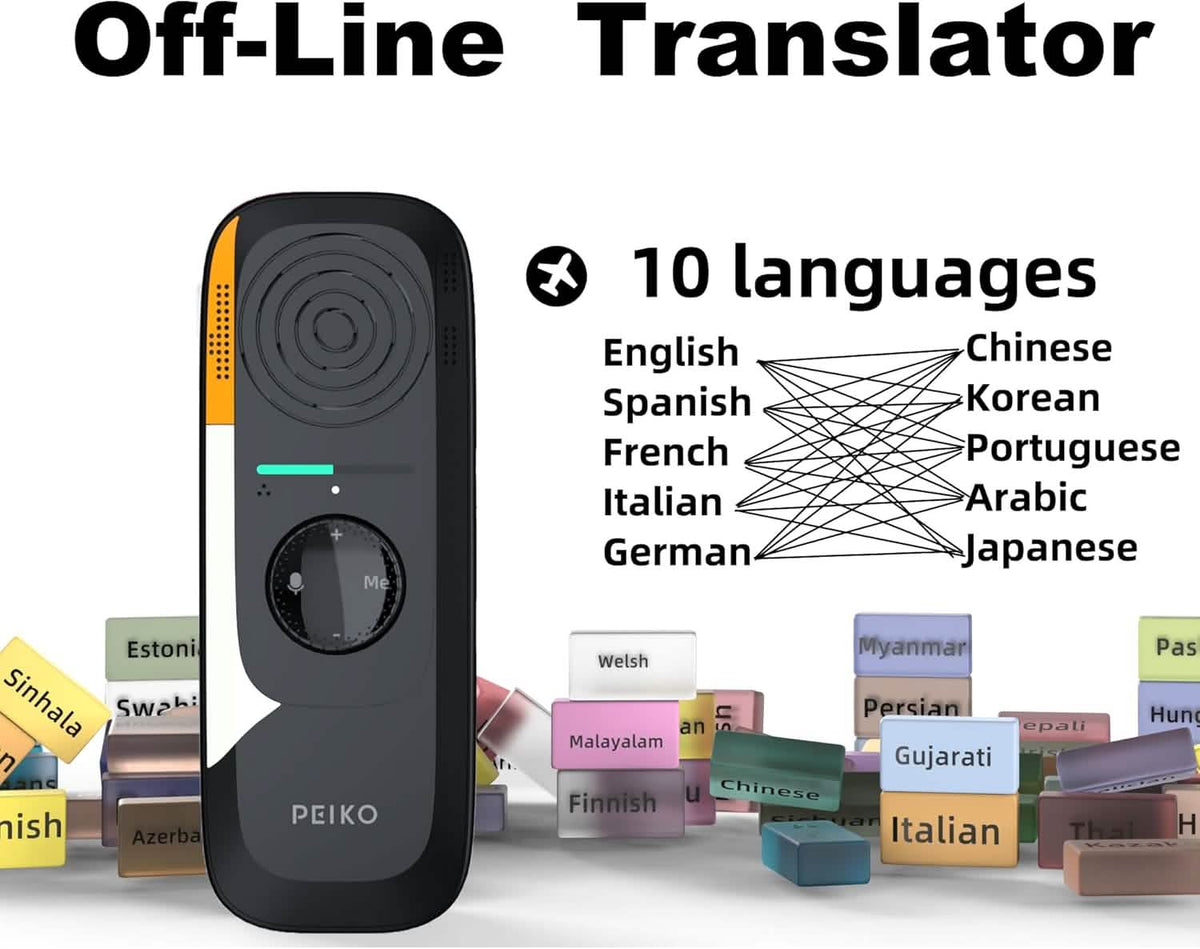 Portable Language Translator Device – 136 Languages Audio Accessories - Tophatter Daily Deals