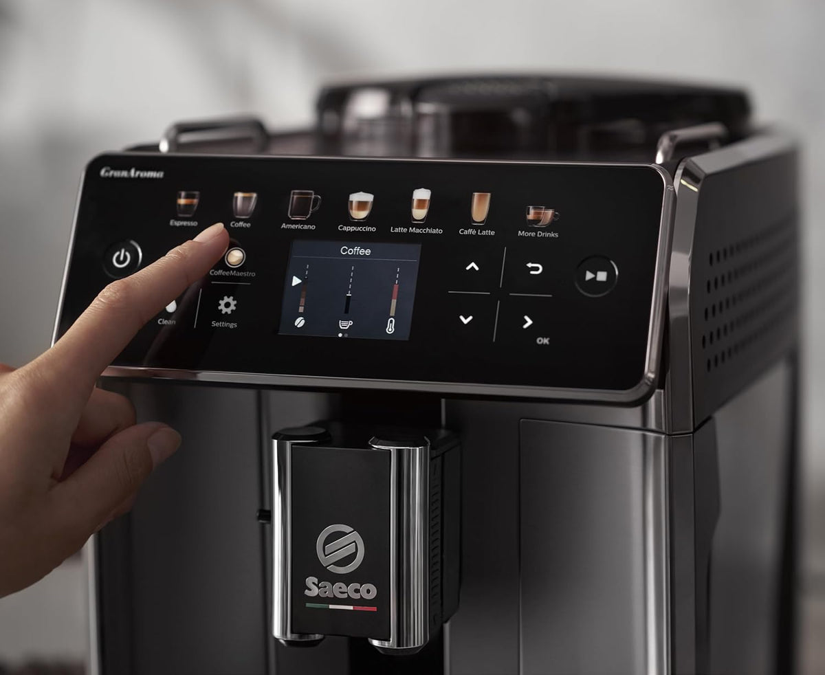 SAECO GRANAROMA SM6580 ESPRESSO MACHINE-WHITE - Tophatter's Army Deals EXPENSES - Tophatter Daily Deals