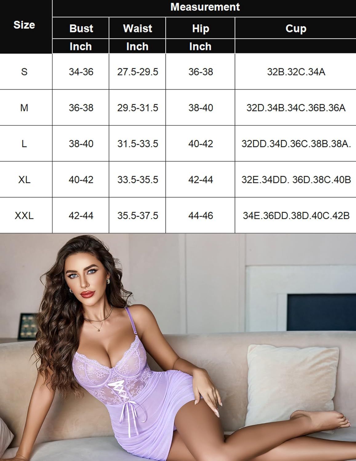 Floral Lace V Neck Chemise Lingeries-Chemises - Tophatter Daily Deals