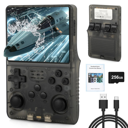 【30000 in 1】 R40S Pro Retro Handheld Game Console, Video Game Console, 3.5 inch IPS Screen, More Than 20 Emulator, 256G TF Card