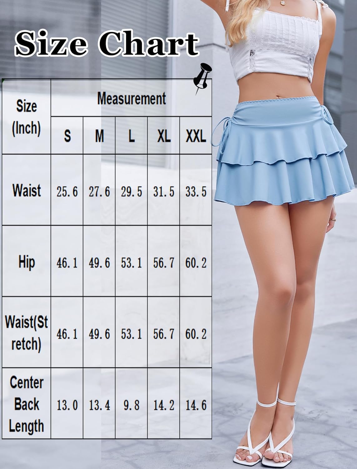 Pleated Mini Skirt Ruffle Layered Skirts Lingeries-mini skirts - Tophatter Daily Deals