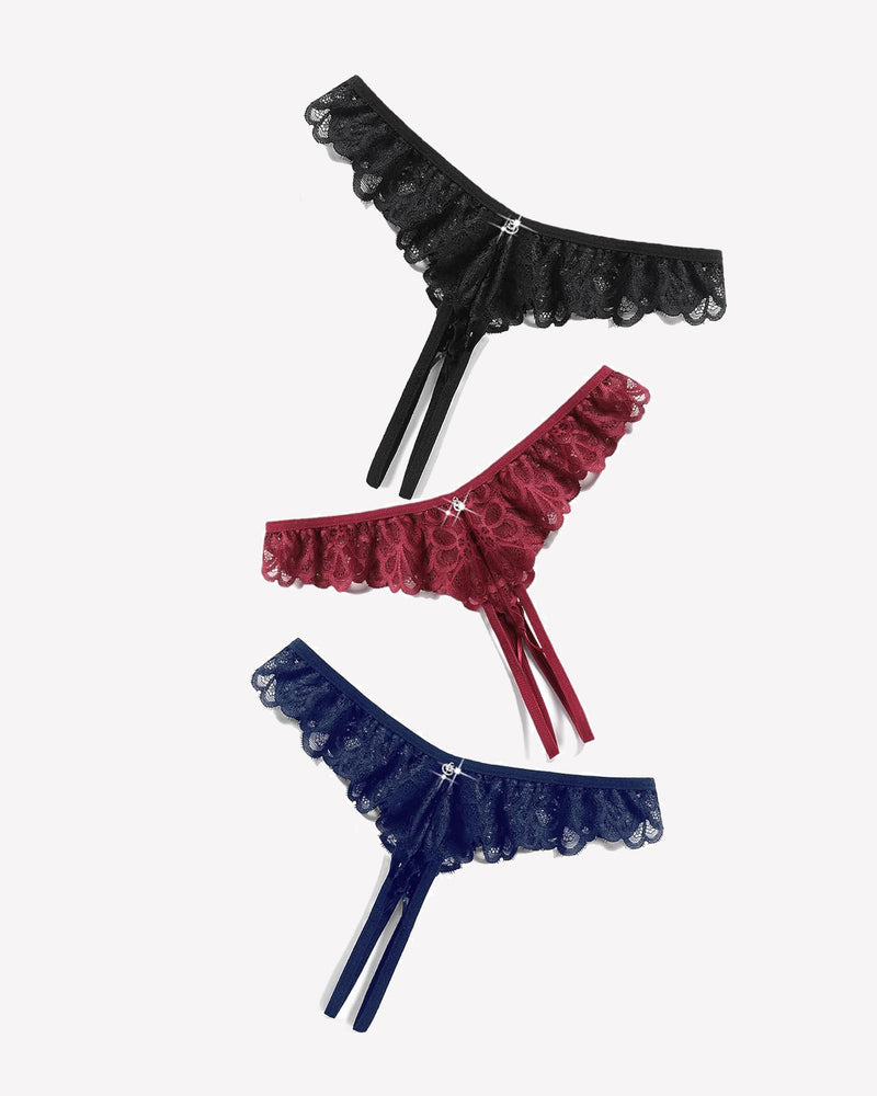 Lace Panties Criss Corss Thong Lingeries-panties - Tophatter Daily Deals
