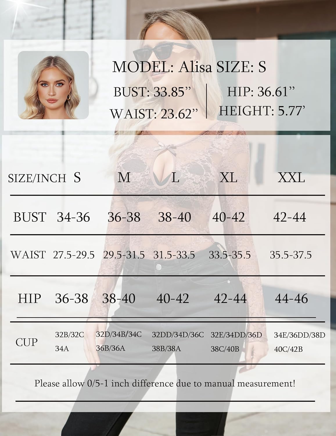 Long Sleeve See Through Lace Bodysuit Lingeries-Bodysuits - Tophatter Daily Deals