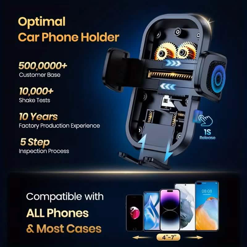 TOPK D38C Car Phone Holder – Adjustable Dashboard Mount Phone Mounts & Holders - Tophatter Daily Deals