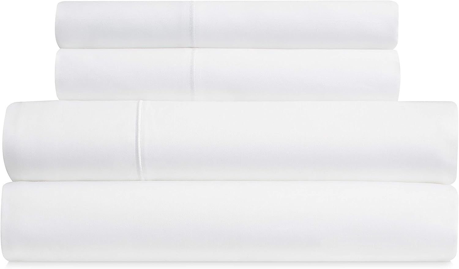 Bibb Home 1000TC Cotton Rich 4-Piece Sheet Set White Bedding - Tophatter Daily Deals