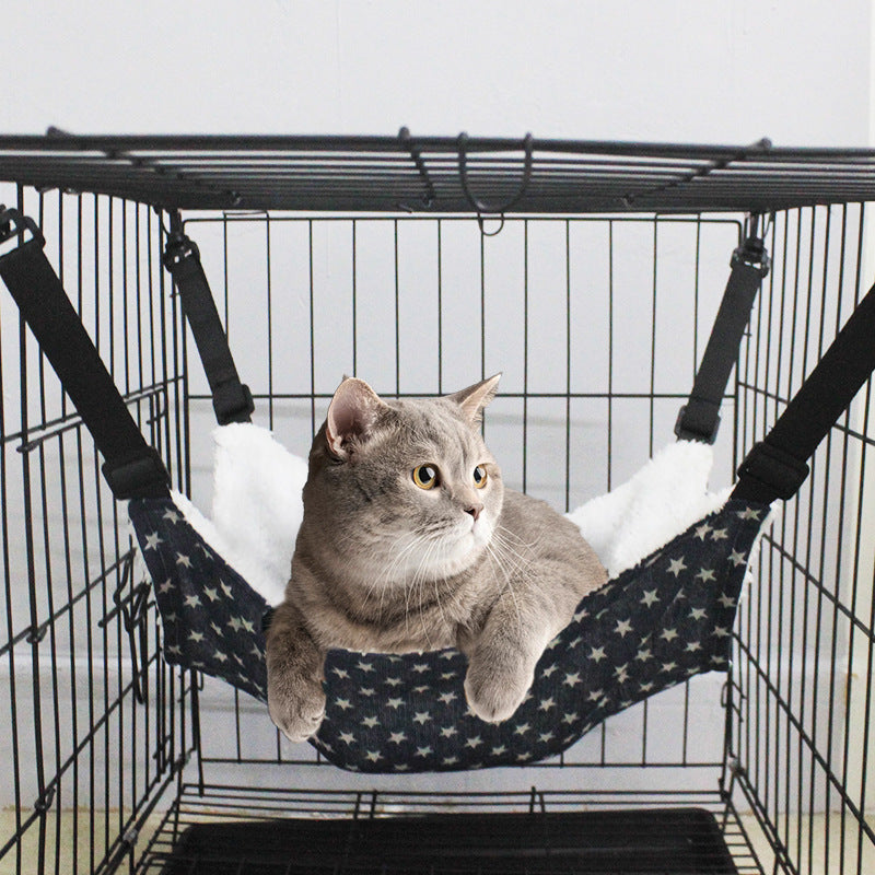 Lamb Fleece Cat Hanging Beds Pets Cage Hammock Bed For Kitten Hanging Seat Indoor Durable Winter Cat Bed Kitty Nest Puppy Cushion Pet Products Pet Beds - Tophatter Daily Deals