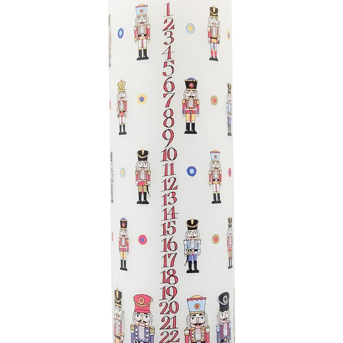 Nutcracker Soldier Christmas Advent Candle | Christmas Pillar Candle - 20cm Advent Candle - Tophatter Daily Deals