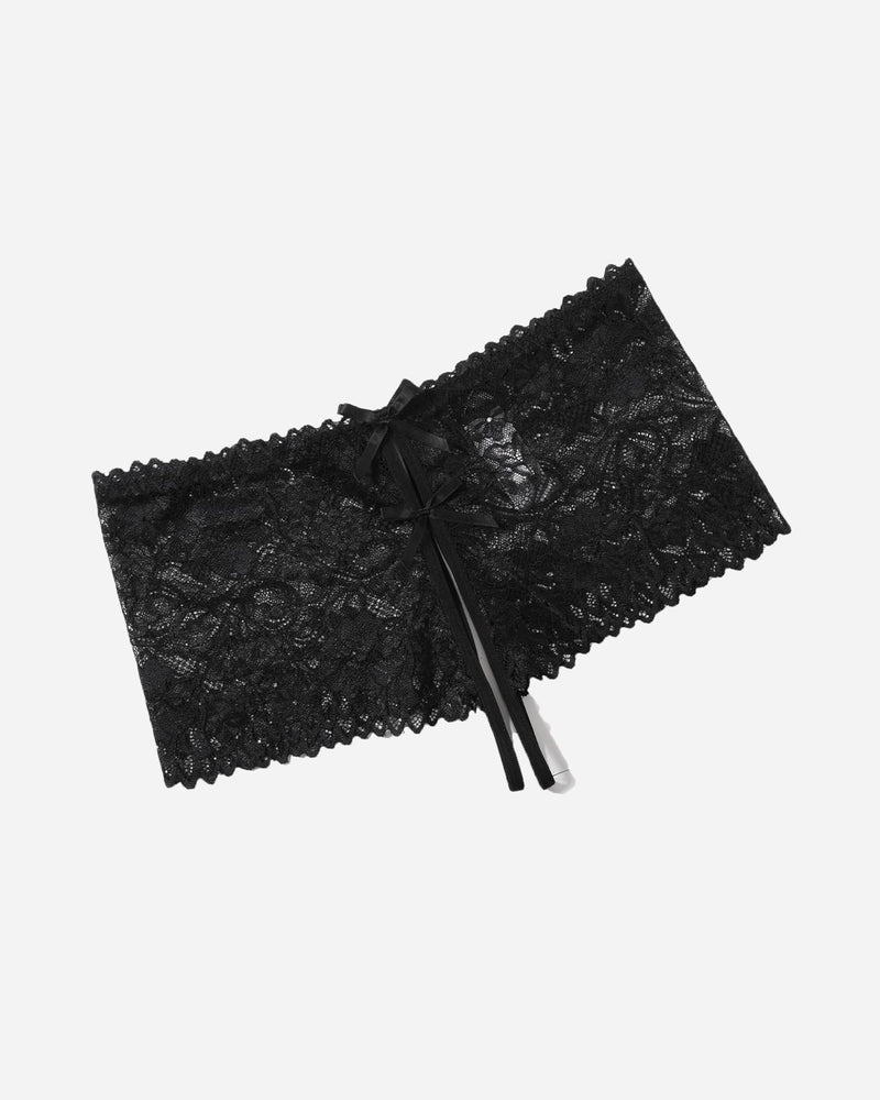 Lace Underwear High Waist Panty Black Lingeries-panties - Tophatter Daily Deals