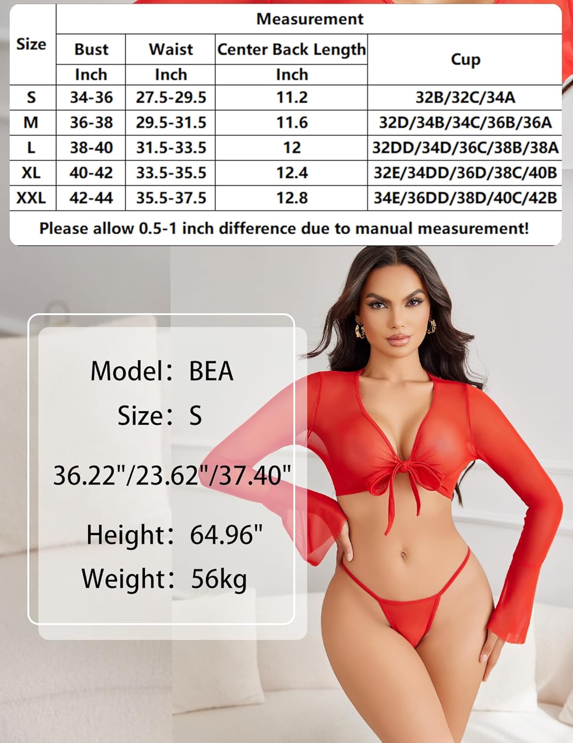Sheer Crop Tops with G-String Lingeries-Crop tops - Tophatter Daily Deals