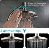 Bright Showers 6.3" 2-Spray Rainfall Shower Head with Adjustable Angles Home Improvement - Tophatter Daily Deals