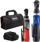 ACDelco ARW1209-K9 G12 Series 12V Lithium-Ion Battery And Charger Cordless 1/4” & 3/8” Ratchet Wrench Combo Tool Kit with Canvas Bag Home Improvement - Tophatter Daily Deals