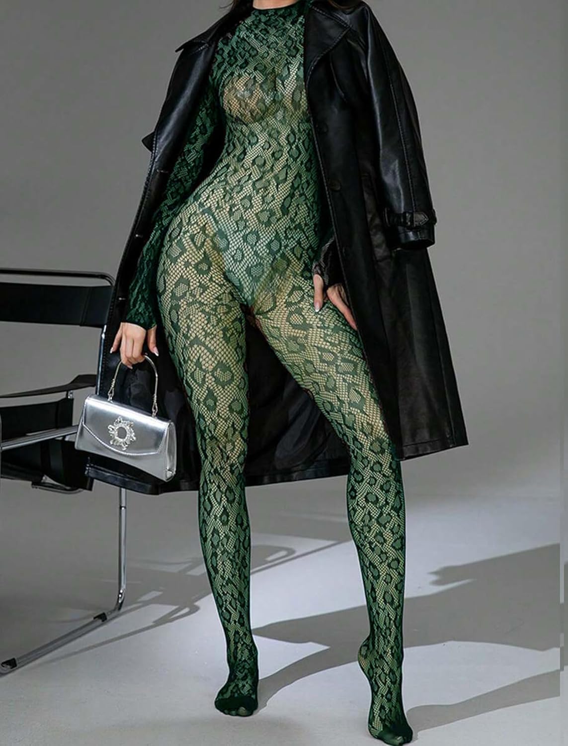 Fishnet Bodysuit Mesh Rave Lingerie Lingeries-Bodysuits - Tophatter Daily Deals