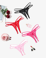 Lace Panties Floral Lace Briefs G-String Black Red Rose Red Pink Lingeries-panties - Tophatter Daily Deals