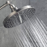 Bright Showers 6.3" 2-Spray Rainfall Shower Head with Adjustable Angles Home Improvement - Tophatter Daily Deals