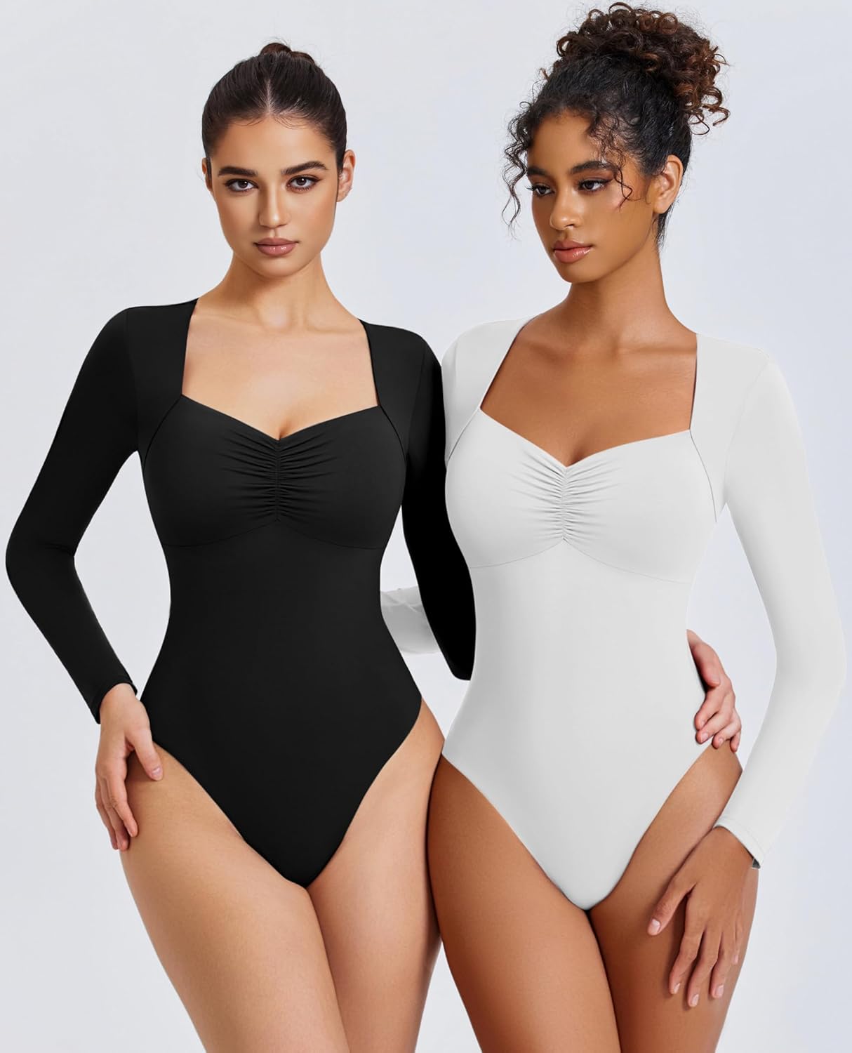 Sweetheart Neckline Bodysuit Tops Shaperwear-bodysuit - Tophatter Daily Deals