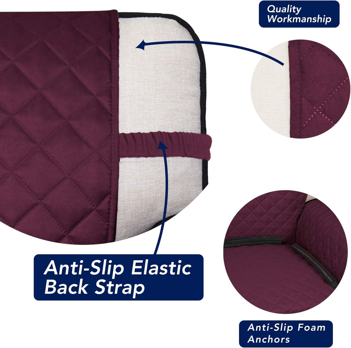 Water Resistant Reversible Couch Cover - Comes in 3 Sizes & 4 Colors! Furniture & Decor - Tophatter Daily Deals