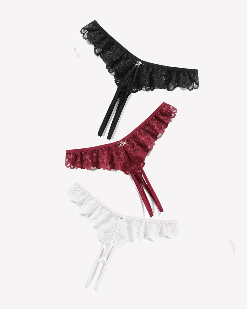 Lace Panties Criss Corss Thong Lingeries-panties - Tophatter Daily Deals