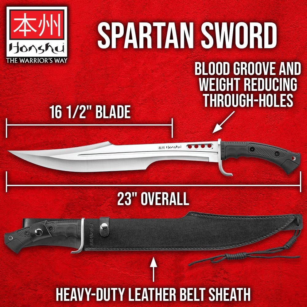 United Cutlery Honshu Spartan Sword and Scabbard - Tophatter Daily Deals