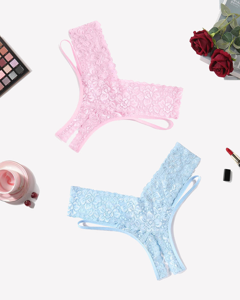 Lace Briefs V-Shape Cheeky Panties Clb+mir Lingeries-panties - Tophatter Daily Deals