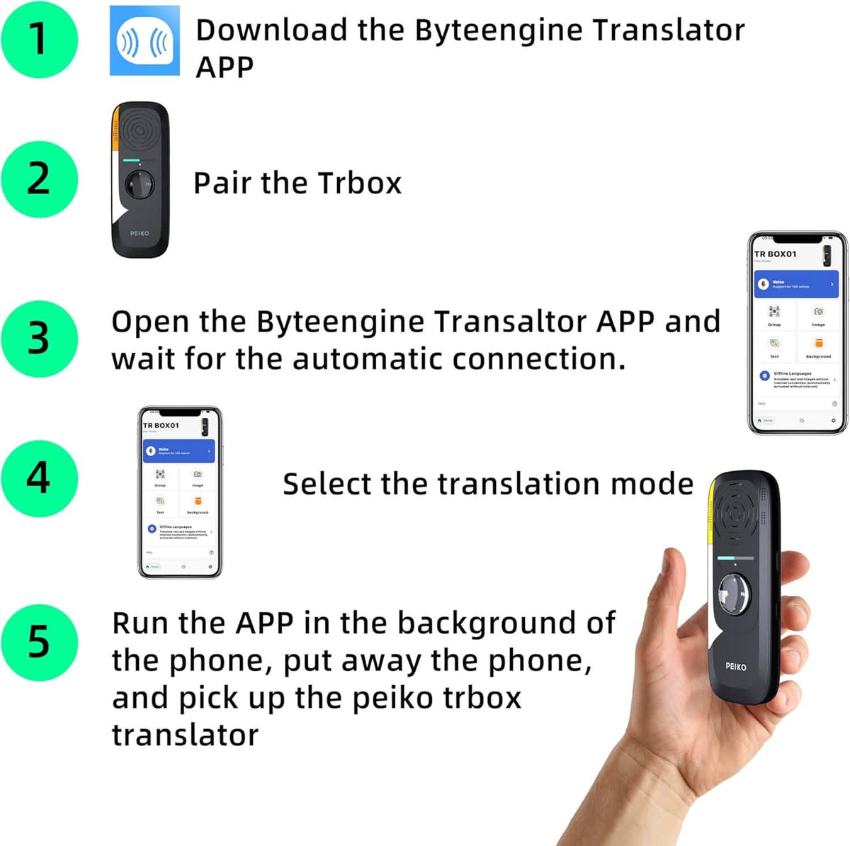 Portable Language Translator Device – 136 Languages Audio Accessories - Tophatter Daily Deals