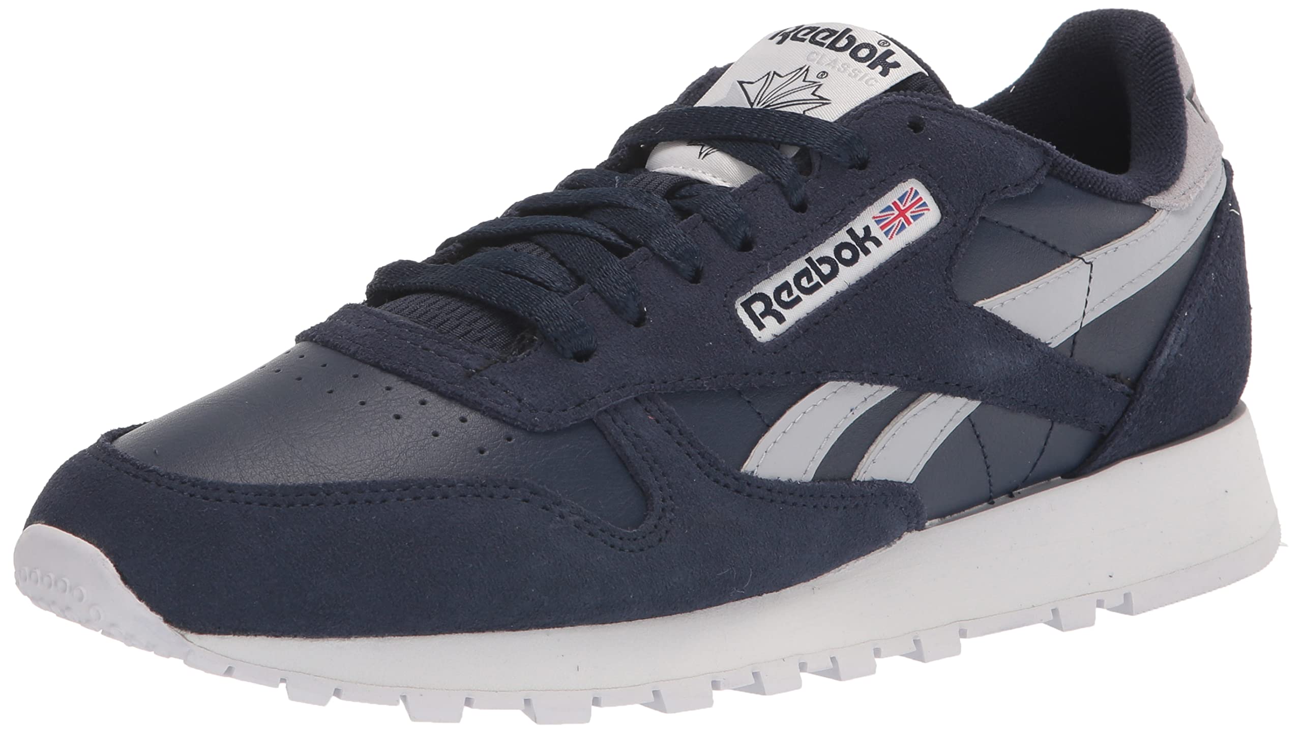Reebok Men's Classic Leather Shoes - Vecnav/Cdgry2/Ftwwht Vecnav Cdgry2 Ftwwht Footwear - Tophatter Daily Deals