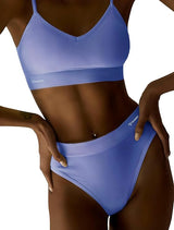 Talmont Seamless Ribbed Bra & Panty Set – Soft, Stretchy Lounge Lingerie with Removable Pads Women's Lingerie - Tophatter Daily Deals