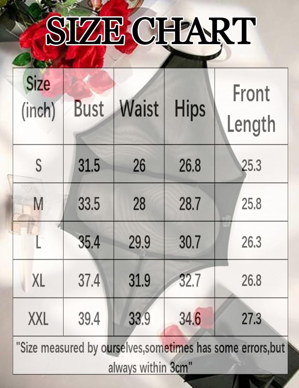 Mesh Sheer Emboroidered Bodysuit Lingeries-Bodysuits - Tophatter Daily Deals