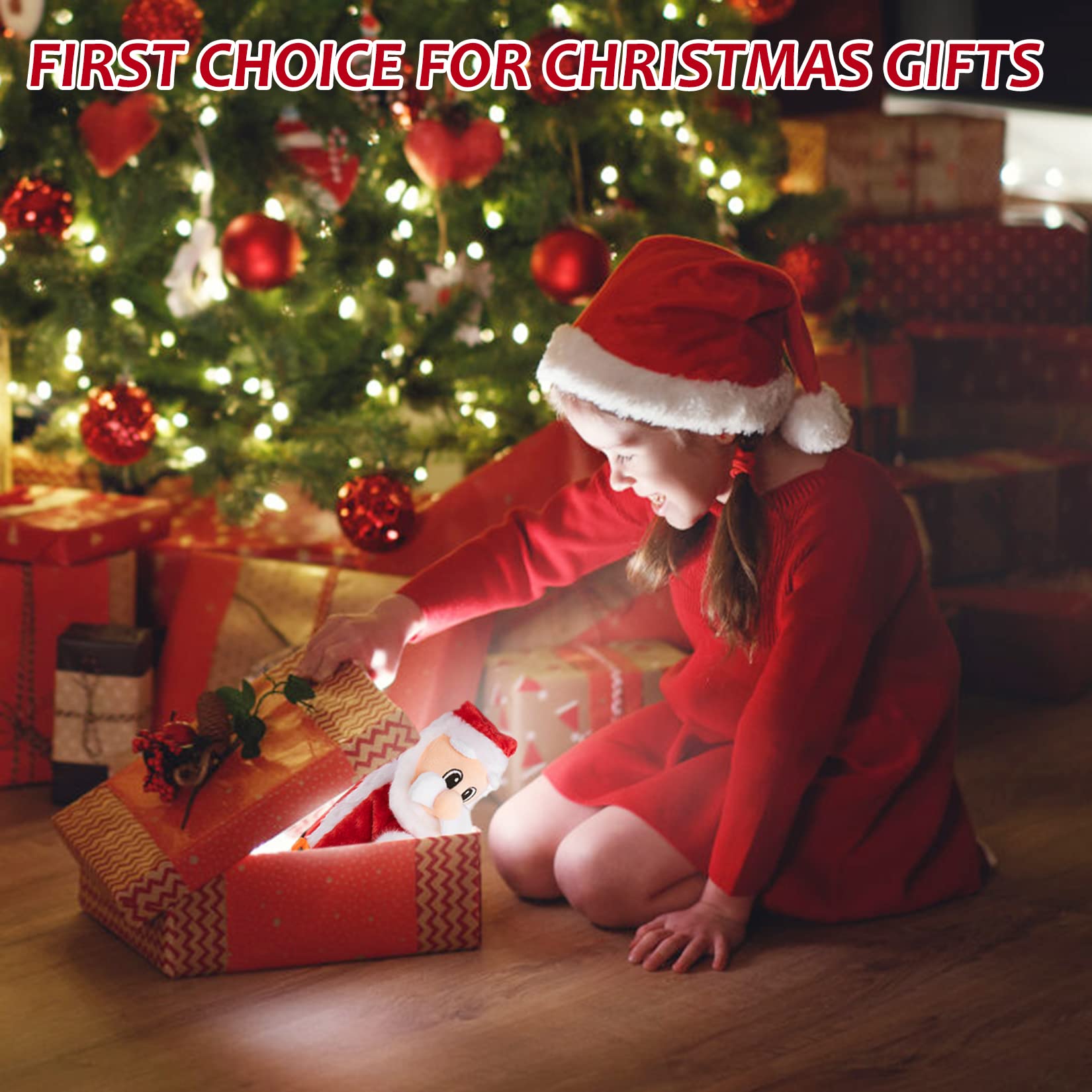 Twerking Santa Claus - Dancing Santa with Music Animated Christmas Stuffed Plush Doll Singing English Song Xmas Santa Toy for Kids - Tophatter Daily Deals