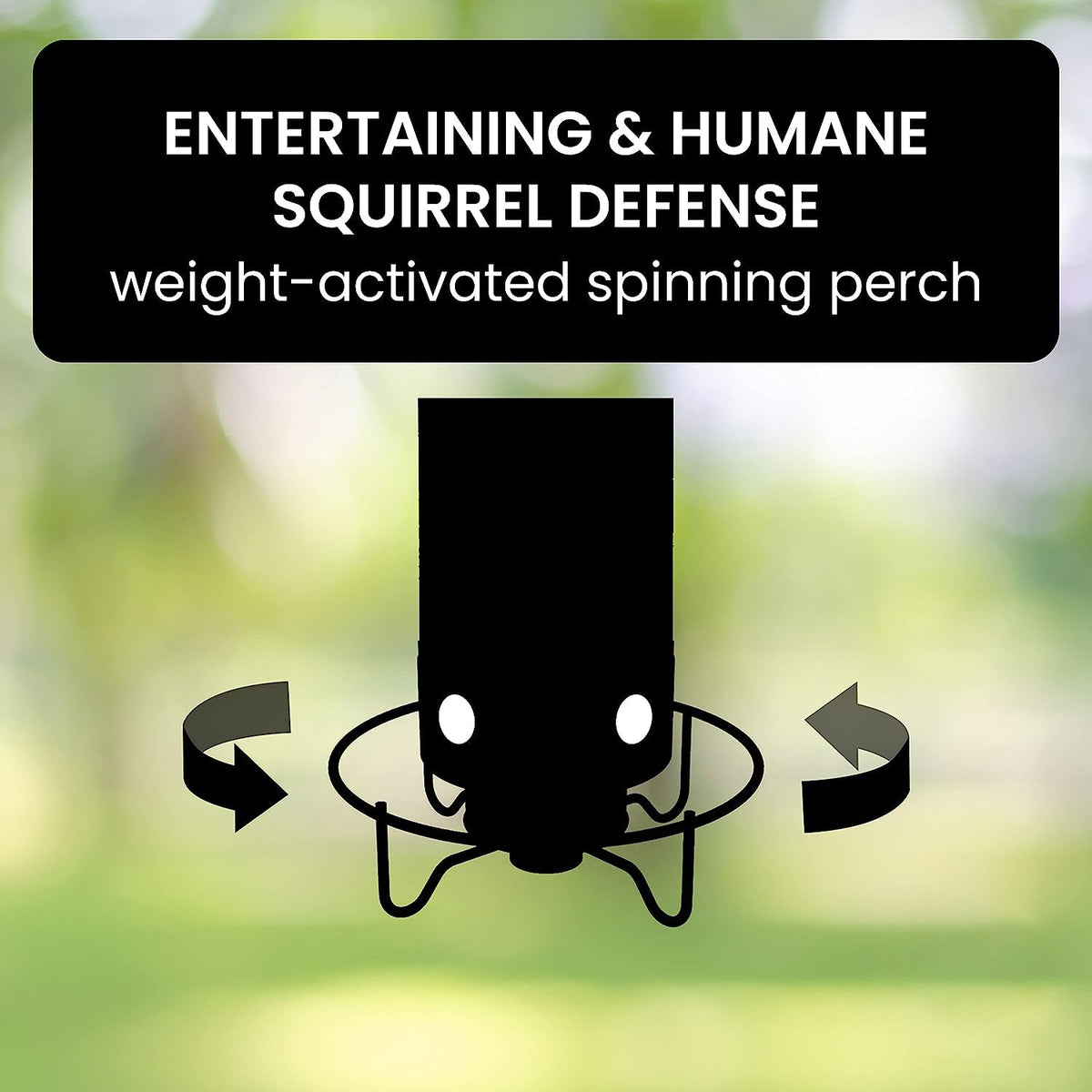 Squirrel Proof Bird Feeder Heavy Duty Spinning Perch - Tophatter Daily Deals