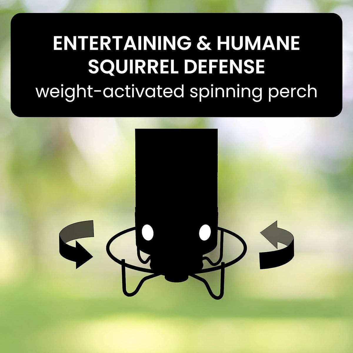 Squirrel Proof Bird Feeder Heavy Duty Spinning Perch - Tophatter Daily Deals