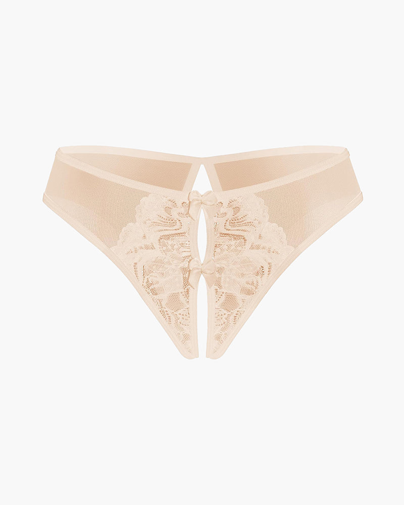 Mesh Panties Briefs with Cute Bow Lingeries-panties - Tophatter Daily Deals