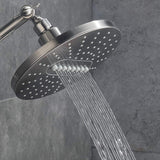 Bright Showers 6.3" 2-Spray Rainfall Shower Head with Adjustable Angles Home Improvement - Tophatter Daily Deals