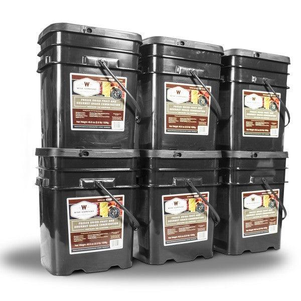 720 Serving Wise Fruit Bucket Survival - Tophatter Daily Deals