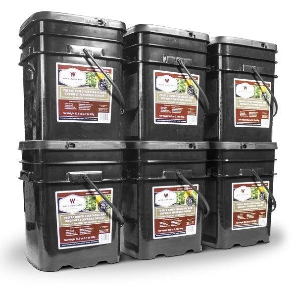 720 Serving Wise Vegetable Bucket Survival - Tophatter Daily Deals