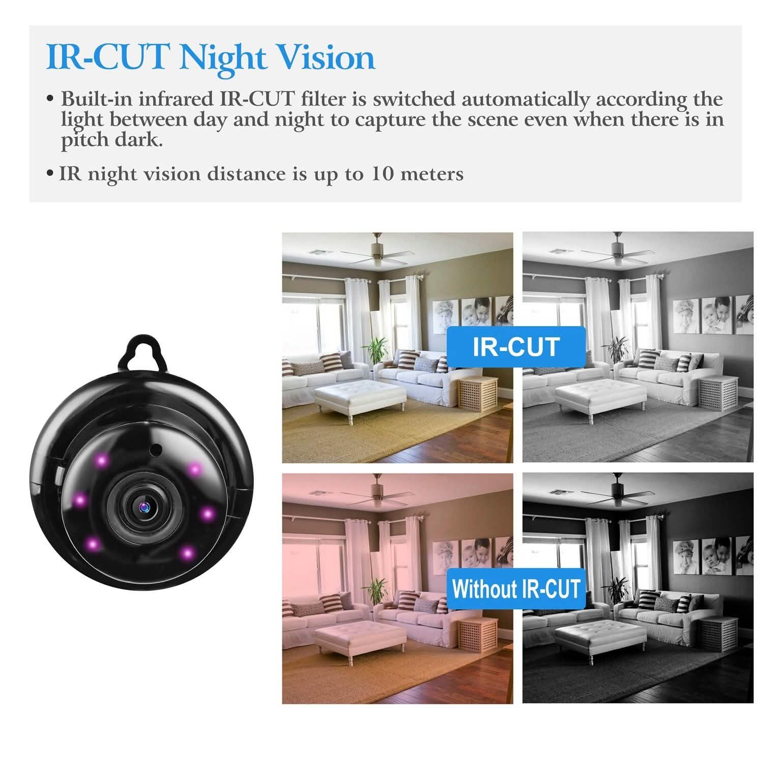 720 WIFI IP Camera Motion Detection Smart Home & Security - Tophatter Daily Deals