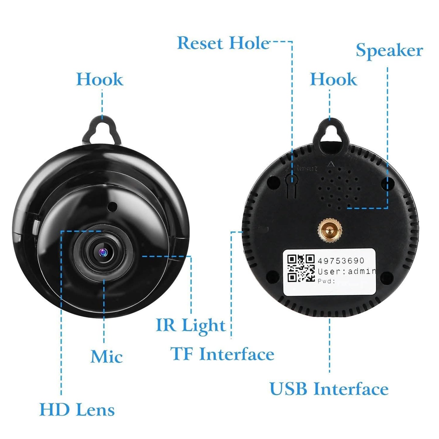 720 WIFI IP Camera Motion Detection Smart Home & Security - Tophatter Daily Deals