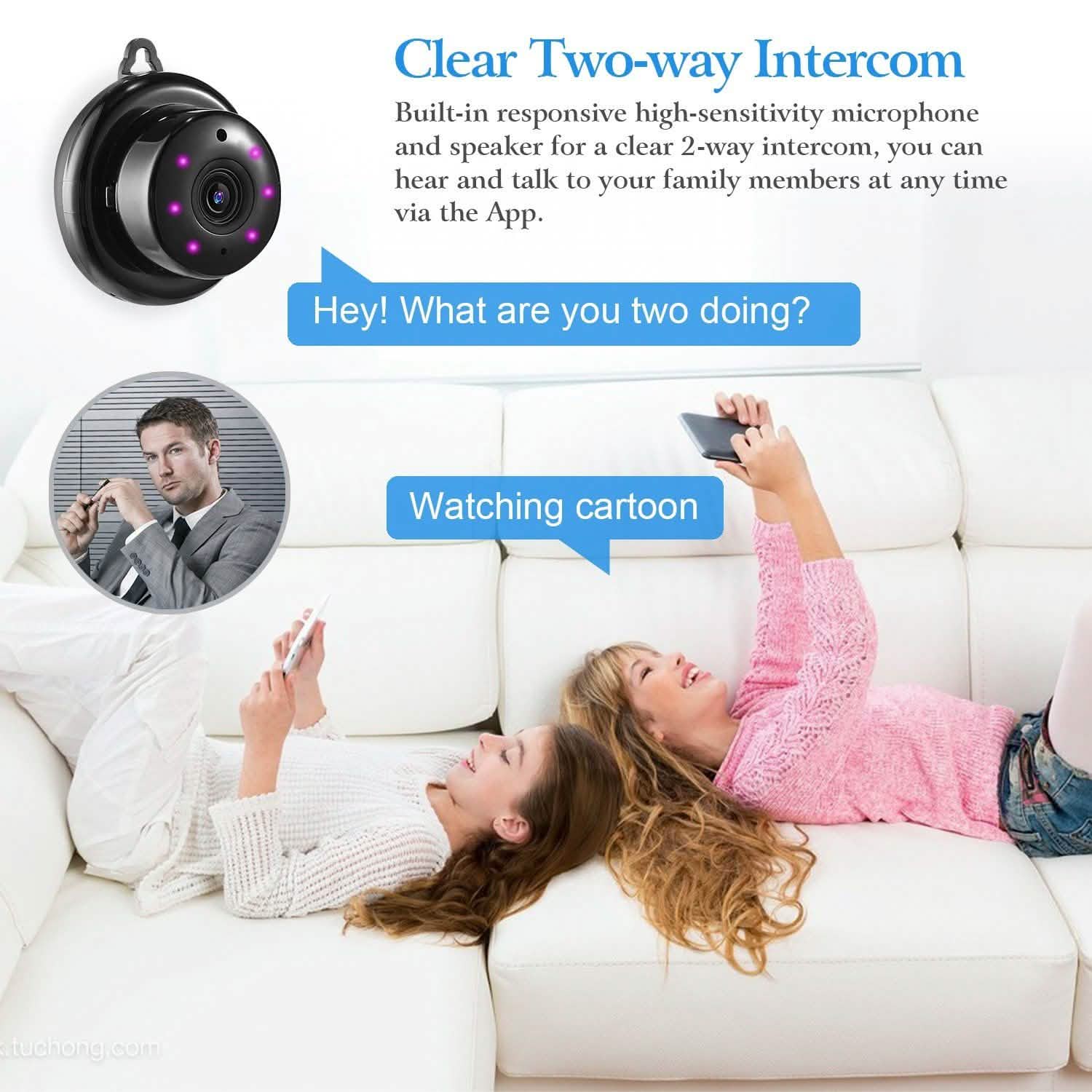 720 WIFI IP Camera Motion Detection Smart Home & Security - Tophatter Daily Deals