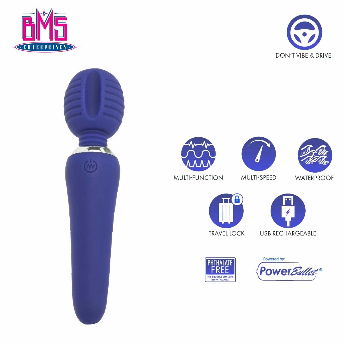 BMS PL Mini Wand in Blue - Tophatter Daily Deals
