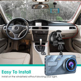 720P Dual Dash Car Camera Recorder with Motion Detection Light Automotive - Tophatter Daily Deals
