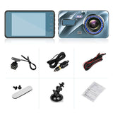720P Dual Dash Car Camera Recorder with Motion Detection Light Automotive - Tophatter Daily Deals