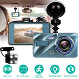 720P Dual Dash Car Camera Recorder with Motion Detection Light Automotive - Tophatter Daily Deals
