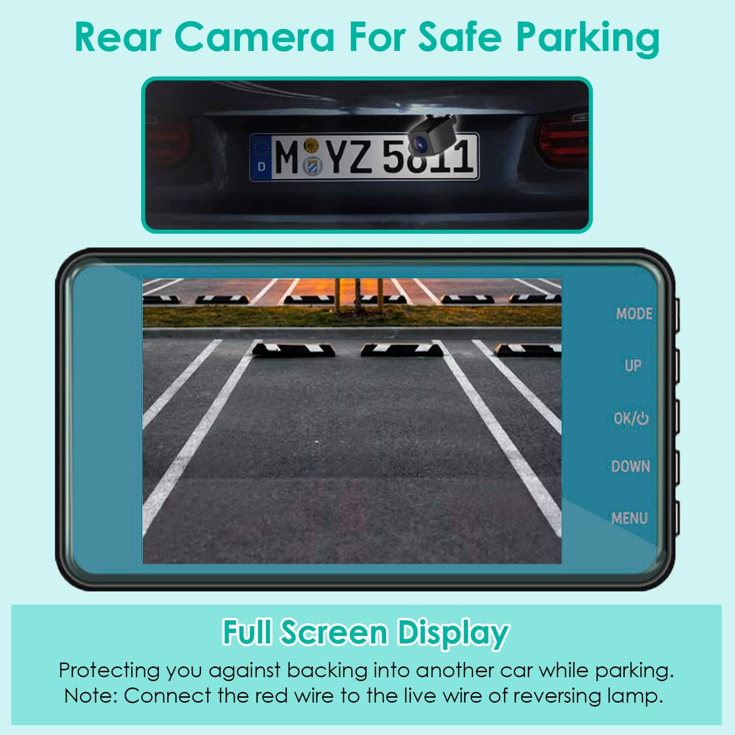 720P Dual Dash Car Camera Recorder with Motion Detection Light Automotive - Tophatter Daily Deals