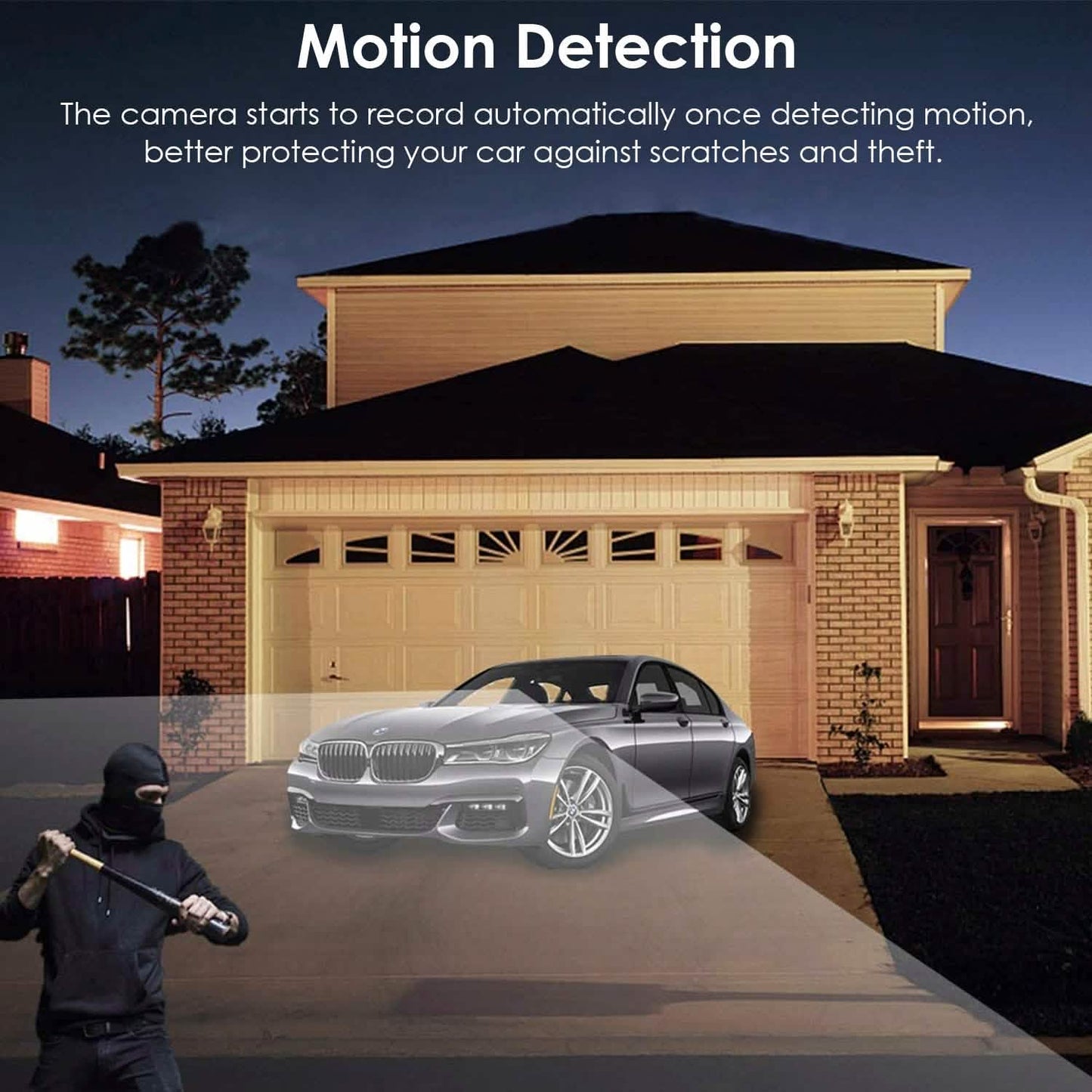 720P Dual Dash Car Camera Recorder with Motion Detection Light Automotive - Tophatter Daily Deals