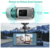720P Dual Dash Car Camera Recorder with Motion Detection Light Automotive - Tophatter Daily Deals