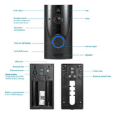 720P HD WiFi Video Doorbell Smart Home & Security - Tophatter Daily Deals