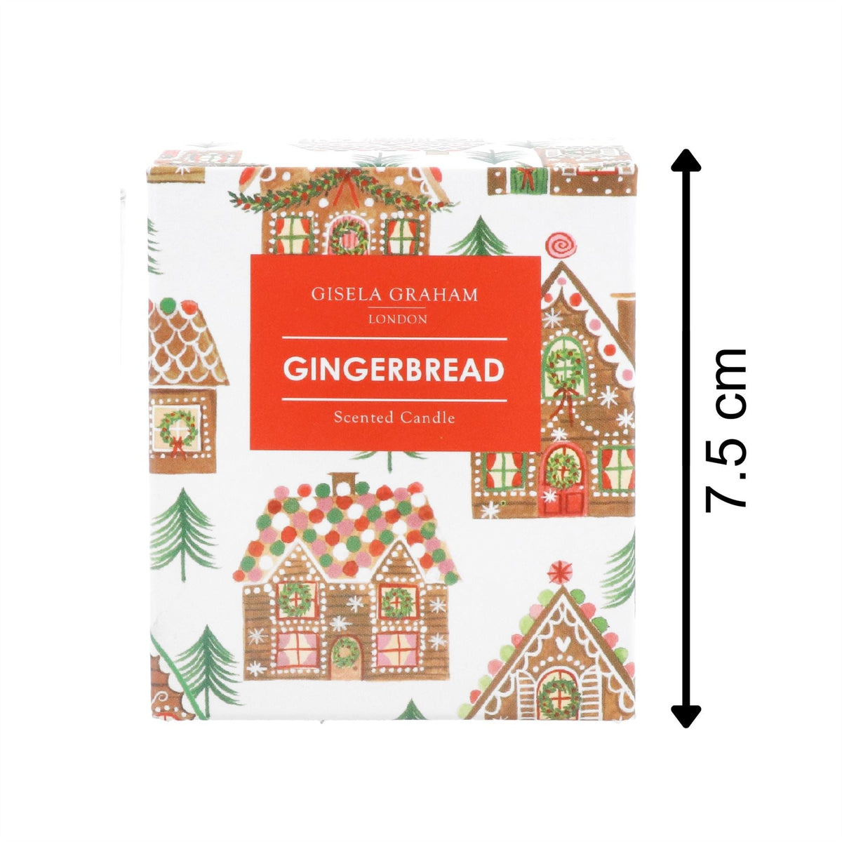 Gingerbread House Christmas Candle | Gingerbread Scented Candle Holder - 7cm Scented Candle - Tophatter Daily Deals
